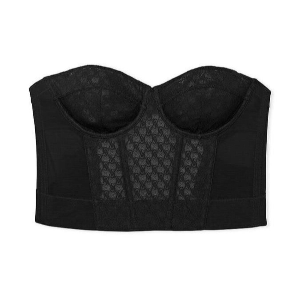 Victoria's Secret Black Very Sexy VS Archives Monogram Corset Bra Top Size 34C - Picture 10 of 13
